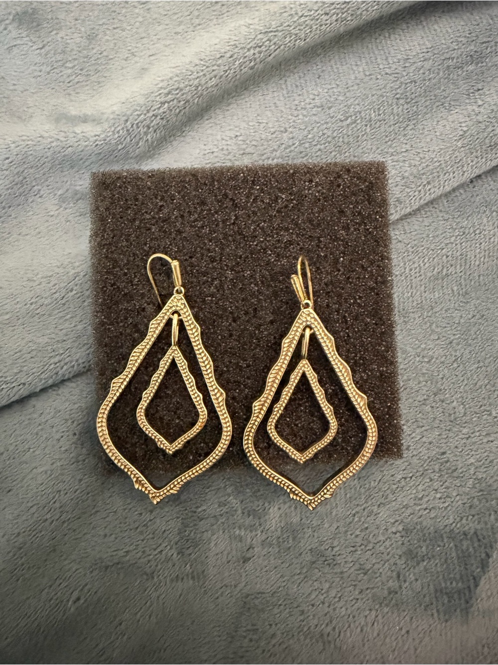Kendra Scott Simon Gold Layered Drop Dangle Earrings